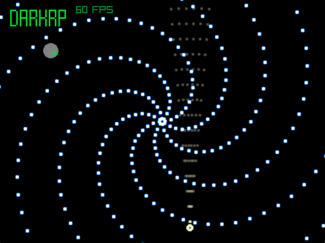 A screenshot of an unfinished bullet hell game.